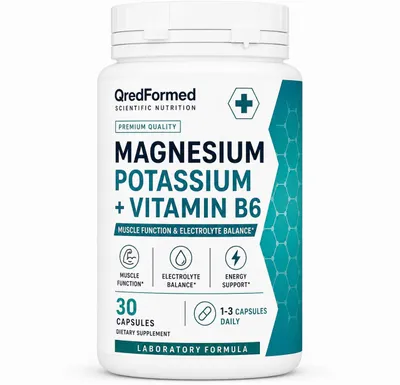 Produktbild von MAGNESIUM POTASSIUM + VITAMIN B6 - 30 Kapseln