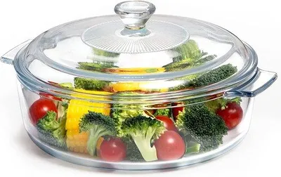 Zdjęcie produktu dla Szklana patelnia o pojemności 1,7 l z pokrywką