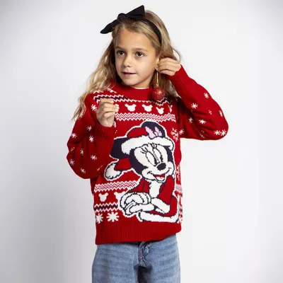 Produktbild von Cerda Group Knitted Christmas Minnie Pullover Rot 4 Years Mädchen Rot 4 Years