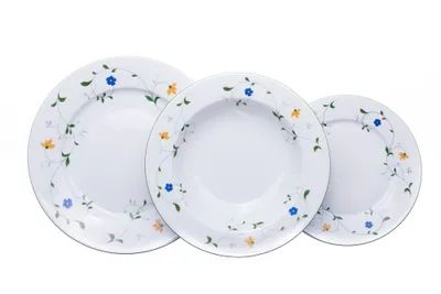Image de Thun 1794 Ensemble d'assiettes en porcelaine, fleurs de prairie, Jana, Thun, 18 d.