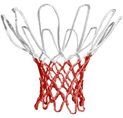 Produktbild von Domeks - Basketball-Netz PP9499 (Einheitsgröße) (Weiß/Rot)