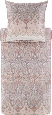 Zdjęcie produktu dla Komplet pościeli bawełnianej satynowej Bassetti ISOLABELLA Kolor BEIGE 41 Rozmiar 135x200+80x80
