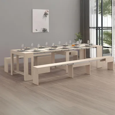 Produktbild von Dmora Sitzbank Torquato 290x25x45h cm Braun Tragkraft 400 kg