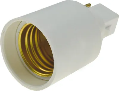 Immagine prodotto di Adattatore base lampada ChiliTec, plastica da G24 a E27, G24 universale d1,d2,d3