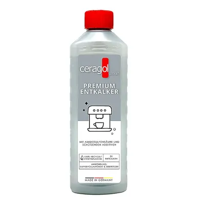 Produktbild von ceragol ultra Entkalkungsmittel 500ml Premium für Kaffeevollautomaten und Siebträgermaschinen, lebensmittelsicher, Materialschonend