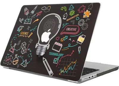 Image de Coque pour MacBook Air 15 Pouces M5 M4 M3 M2 2026 2025 2024 2023, Protection Rigide Ultra Slim Antidérapante Motif Science