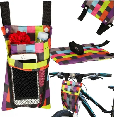 Immagine prodotto di Borsa da manubrio per bici con motivo zebrato