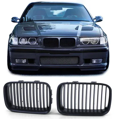 Kühlergrill Performance SCHWARZ MATT für BMW 3er E36 Vorfacelift 1991-1996 – Produktansicht