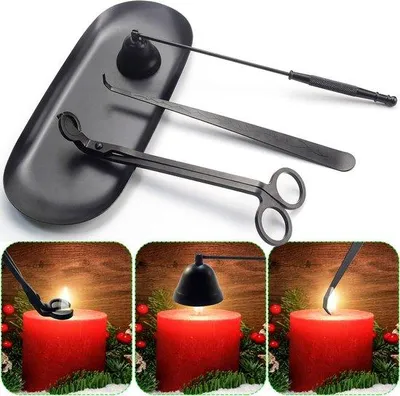 Produktbild von Famanu Kerzenlöscher 4-in-1 Set - Schwarz