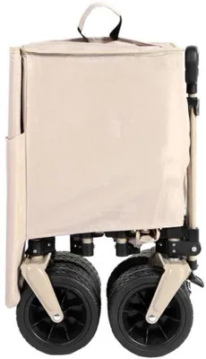 Image de Chariot de transport pliable - Roues tout-terrain - Capacité de charge de 99,8 kg - Vert
