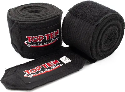 Produktbild von TopTen Boxbandagen Elastisch versch. Farben Schwarz 5 x 450cm