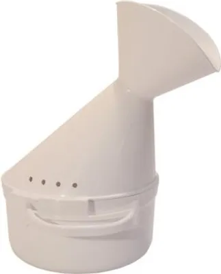 Produktbild von Effektiver Inhalator für eine sanfte Linderung der Atemwege aus Kunststoff in weiß 2-teilig