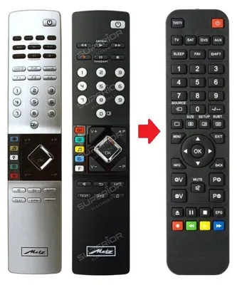 Produktbild von Ersatz Fernbedienung für Metz TOPAS 55 TY91 OLED TWIN R | TOPAS 65 TY91 OLED TWIN R