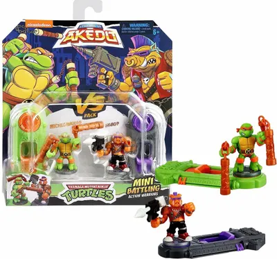 Produktbild von Kampffiguren Teenage Mutant Ninja Turtles Legends of Akedo: Michelangelo vs Evil Bepop