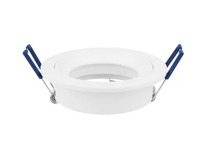 Produktbild von Einbaustrahler GU10 Einbaurahmen Einbauleuchte Ø75mm Bohrloch Aluminium inkl. GU10 Fassung für LED Leuchmittel Weiß, Rund
