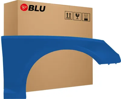 Immagine prodotto di BLU Parafango compatibile con Audi A4 B9 S4 LX5V Destra Blau ArubaBlau | 2015-2019 | Anteriore | Verniciato | Pronto per il montaggio | Acciaio
