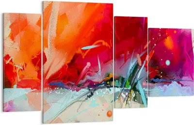 Produktbild von Bild auf Leinwand - Leinwandbild - Abstraktion modern - 120x70cm - Wand Bild - Wanddeko - Leinwanddruck - Bilder - Kunstdruck - Wanddekoration - Leinwand bilder - Wandkunst - DL120x70-4036