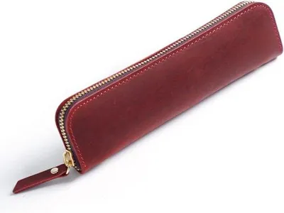Produktbild von Wijnrodes Lederen Etui mit 4 Schlaufen und Reißverschluss