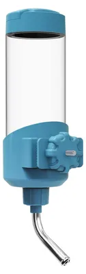 Imagen del producto de Bebedero para gato perro conejo - 680 ml - Colgante - Sin goteo - Gris