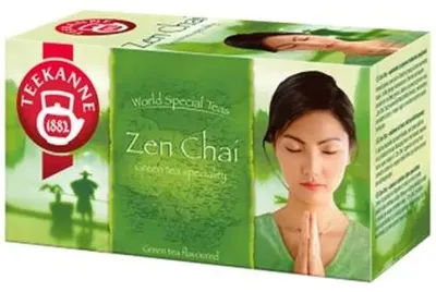 Zelený čaj, 20x1,75 g, TEEKANNE "Zen chai"