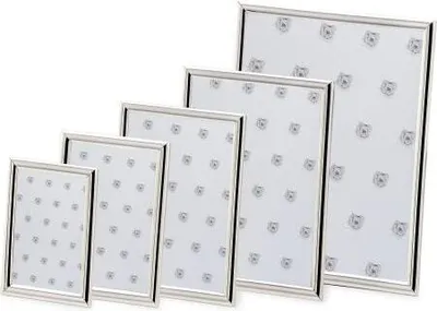 Produktbild von Fotorahmen schmal, glatt, versilbert 10 x 15 cm