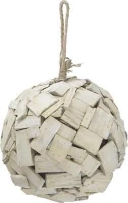 Produktbild von Dekokugel aus Holz Ø 35 cm weiß