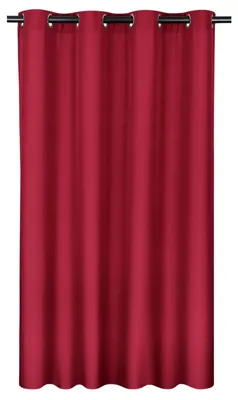 Immagine prodotto di Tenda oscurante con occhielli - 140 x 245 cm - Rosso - 8 occhielli - Per camera da letto e soggiorno