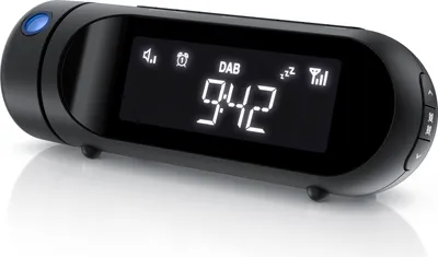Produktbild von Bearware Radiowecker mit Projektor 3 Stufen dimmbar, DAB, DAB+, FM, Projektionswecker, 20 Speicherplätze, Wecker digital, Sleep-Timer, Snooze, Display  4 Stufen dimmbar, USB-Port, 2 Alarmzeiten, Walnuss