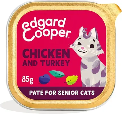 Produktbild von Katzen-Seniorenpastete Huhn/Truthahn 85g Edgard & Cooper