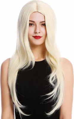 Produktbild von WIG ME UP Perücke Lang Glatt Mittelscheitel Hellblond 3217-303
