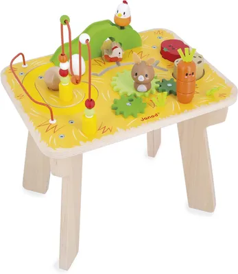 Productafbeelding van Thema boerderij - 8 activiteiten voor kinderen - Hoogte blad 32 cm - Speelgoed voor ontwikkeling - Fijne motoriek - Tafel vanhout