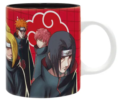 NARUTO SHIPPUDEN Tasse Akatsuki-Design, Keramik, 320 ml