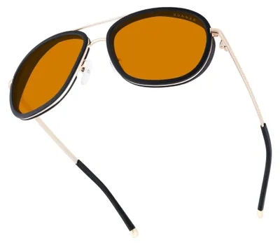 Produktbild von GUNNAR Gaming- und Computerbrillen - DUME - Rahmenfarbe: Gold, Linsentönung: Amber Max (Blockiert 98% des blauen Lichts & 100% UV-Licht) - Blaulichtblockierende Brillen