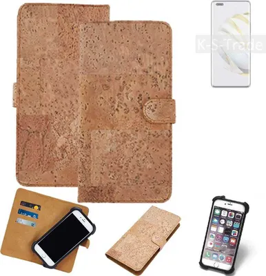 Produktbild von K-S-Trade Hülle kompatibel mit Huawei nova 10 Pro  Kork Handyhülle Cover  Schutzhülle TPU Case Bumper in Hellbraun, (1x)