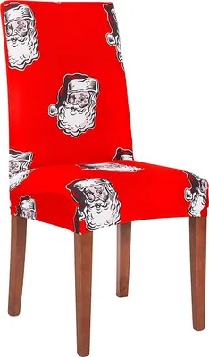 Produktbild von SPRINGOS Stuhlhusse Stuhlüberzug 38 x 70 cm Weihnachtsmann Rot Weihnachten Weihnachtsdekoration