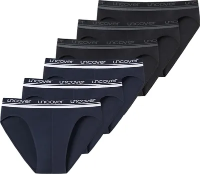 Produktbild von SCHIESSER Herren Rioslip 6-Pack Uncover by SCHIESSER - schwarz-blau - Größe L