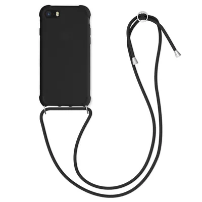 Produktbild von kwmobile Necklace Case kompatibel mit Apple iPhone SE (2022) / iPhone SE (2020) / iPhone 8 / iPhone 7 Hülle - Cover mit Kordel zum Umhängen - Silikon