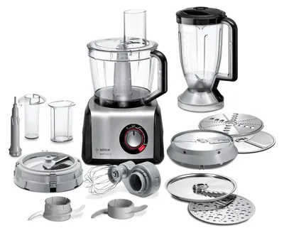 Produktbild von Bosch Kompakt-Küchenmaschine MultiTalent 8 MC812M865, 45 Funktionen, XXL-Rührschüssel 3,9 L, Mixer 1,5 Universalmesser, Würfelschneider, Reibscheibe,