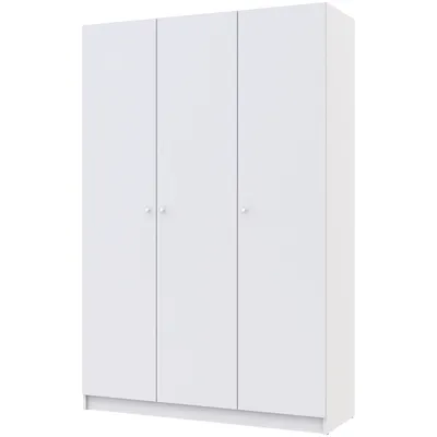 Produktbild von nabbi Dreitüriger Kleiderschrank Preveza – Weiß