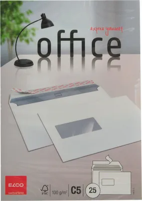 Produktbild von Elco 74473.12, C5 (162 x 229 mm), Weiß, Papier, 100 g/m², 229 mm, 162 mm