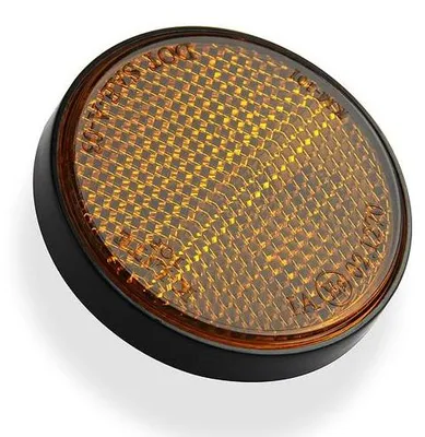 Produktbild von Reflektor D=56mm M5 rund gelb Rex RS450 Strahler 700591 Motorroller.de Rückstrahler Seitenreflektor 1E40QMB Scooter RS460 BOSTON 8 Ersatzteil