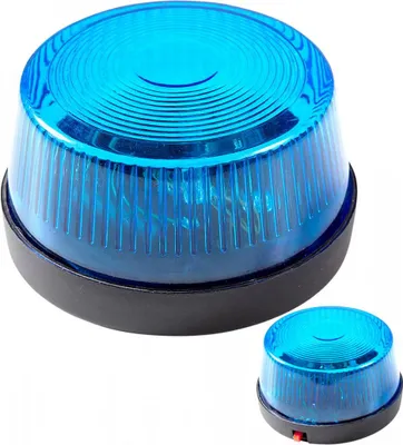 Produktbild von Blaues Warnlicht mit Sirene als Deko für Police & Firefighter Mottopartys