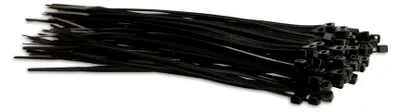 Produktbild von Kabelbinder-Set aus Polyamid 6.6, schwarz, 142x2,5 mm, UV-beständig, 100 Stück