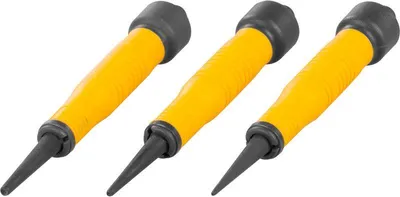 Zdjęcie produktu dla Zestaw dziurkaczy Strend Pro Premium, 3-częściowy, uchwyt dwumateriałowy, 1-2-3"/32"