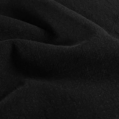 Leinenstoff Stonewashed 1/2 Meterware Mehrfachbestellungen am Stück schwarz