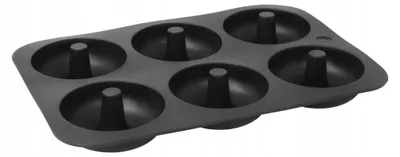 Produktbild von Brunbeste Silikon-Backform für 6 Donut-Muffins mit Loch