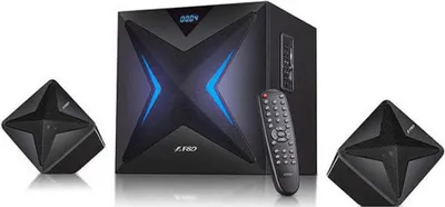 Produktbild von F&D F550X, 2.1 Kanäle, 56 W, Schwarz, 1,5 m, 28 W, 130 - 20000 Hz