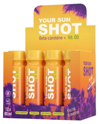 Productafbeelding van Your Sun Shot Vit. D3 bruiningsdrank 12 stuks