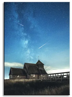 Produktbild von Leinwanddruck Weltraum-Sternschnuppen 50x70 cm
