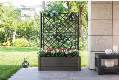 Immagine prodotto di Fioriera Stefanplast rettangolare 100 x 43 x 142 cm Grafite